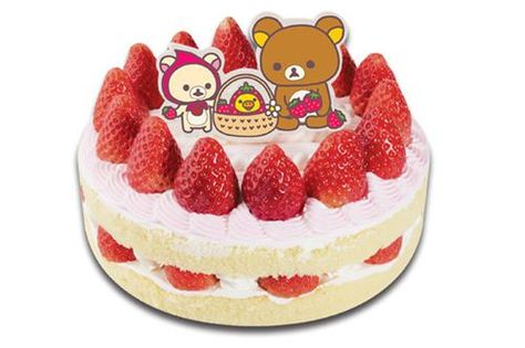 Korilakkuma Birthday Cake, Rilakkuma Birthday Cake, Rilakkuma Cake, Kawaii Dessert, Cute Baking, Dream Cake, Rilakkuma, Tea Party Birthday, Strawberry Cake