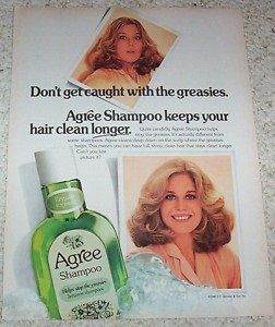 One of the best smelling shampoos of all time!  Don't you AGREE? Body On Tap Shampoo, Agree Shampoo, Tab Soda, Johnson Shampoo, Hair Ads, 70s Girl, Sc Johnson, Roller Disco, Shampoo Hair