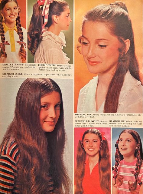 Early 1970s Hairstyles, 70s Hairstyles Long Hair, 1970s Womens Hairstyles, 1970s Shag Haircut, Early 70s Hair, 70s Hair Pattern, 70d Hairstyles, 60s Straight Hair, 1976 Hairstyles