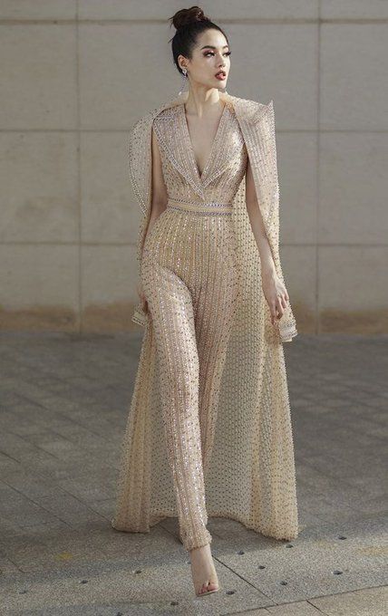 Gaun Fashion, Colorful Jumpsuit, Chique Outfits, Evening Outfit, Girls Formal Dresses, Designer Jumpsuits, Jumpsuit Elegant, Ideas Outfit, فستان سهرة