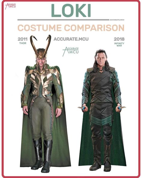 • LOKI - COSTUME COMPARISON • Loki’s story arc is finished in the MCU. He went from a villain to a anti-hero to a real hero. What’s your… Loki Outfit Ideas, Loki Outfit, Loki Costume, Cosplay Store, Loki Cosplay, Thor X Loki, Arte Nerd, Marvel Costumes, Lady Loki