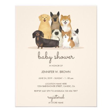 Puppy Baby Shower Theme, Dog Baby Shower Theme, Dog Nursery Theme, Baby Shower Flyer, Puppy Nursery Theme, Puppy Baby Shower, Dog Baby Shower, Puppy Nursery, Dog Nursery