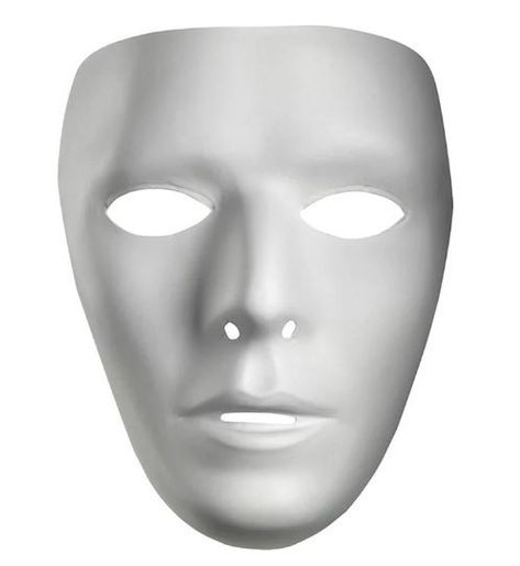 It’s gonna be a complete white out when you step in the party scene leaving no clues to your identity when you wear this Blank Male Mask. Phantom Mask, Blank Mask, Drama Masks, Mascaras Halloween, Plastic Mask, White Face Mask, Female Mask, White Costumes, Half Mask