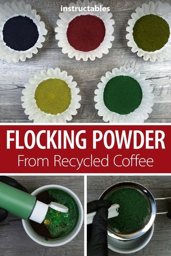 Homemade Flocking Powder, Diy Craft Furniture, Flocking Powder Diy, Diy Fake Grass Miniature, Diy Flocking Powder Recipe, Dnd Crafts Diy Projects, Diy Flocking Powder, Dnd Diy Projects, Easy Diorama