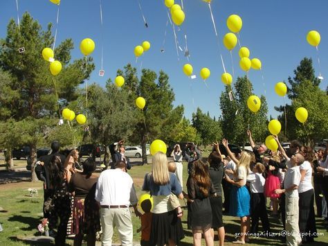 Balloon Release with Biodegradable Balloons #Funeral #Grief #Memorial Balloon Release Memorial Ideas Birthday, Balloon Release Ideas, 3 Under 3, Celebrate Life Quotes, Balloon Release, Remembering Dad, Remembering Mom, Unique Window, Birthday In Heaven