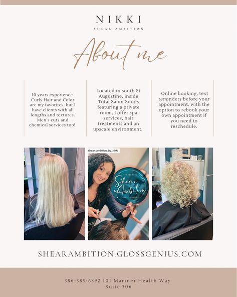 Booking for September! #hairstylist #haircuts #staugustinefl #staugustineshores #shearambitionbynikki #904hairstylist #curlyhair #haircutsforwomen #suiterental #904smallbusiness Hairstylist Essentials, Hairstylist Content Ideas, Introducing Yourself, Mens Cuts, Content Ideas, Womens Haircuts, Hair Ideas, How To Introduce Yourself, Mens Hairstyles