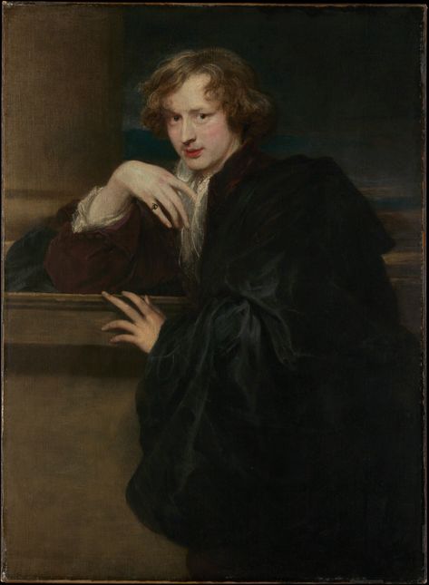 Anthony van Dyck (1599–1641) Self-Portrait, ca. 1620–21. Oil on canvas. The Metropolitan Museum of Art. Anton Van, Glasgow Museum, Anthony Van Dyck, Art Tumblr, Johannes Vermeer, A4 Poster, Caravaggio, Painting Reproductions, Chiaroscuro