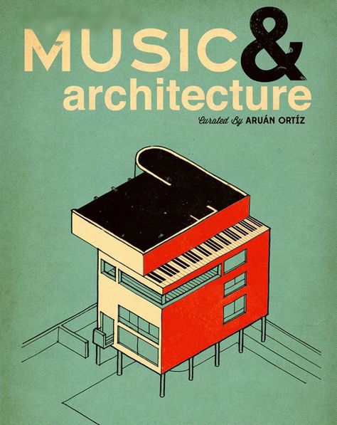 Inspired by Ianni Xenakis's book “Music & Architecture”, his work with the famous architect, Le Corbusier, and his fascination with concrete music; using improvisation, symbols, and music notation I found my own way to connect elements found in music with elements of modern and ancient architecture. "...the music evoked images of mathematical equations, great architectural works and brought to mind the New York loft scene of the 1970s, where free jazz reigned supreme." -Tomas Peña- Music In Architecture, Musician House Design, Music And Architecture, Jazz Architecture, New Yorker Loft, Fractals In Nature, Architecture Series, Galleries Architecture, Mathematical Equations