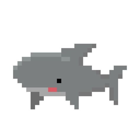 Shark Medium Widget, Shark Widget Icon, Shark Icon Aesthetic, Cute Shark Icon, Shark Widget Aesthetic, 8bit Gif, Shark Pixel Art, Pixel Fish, Pixel Widgets