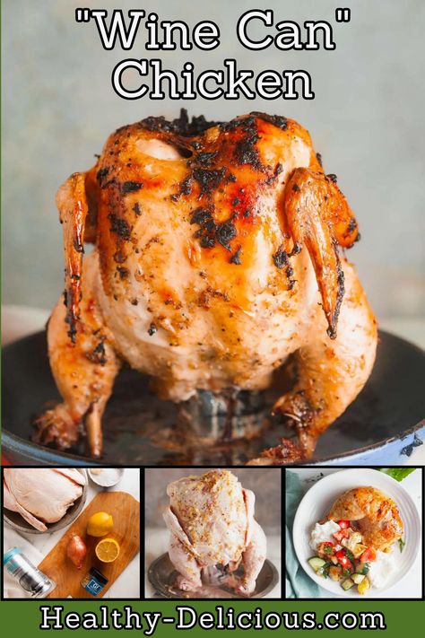 Wine Can Chicken, Grilled Whole Chicken, Smoked Chicken Recipes, Smoked Whole Chicken, Can Chicken Recipes, Can Chicken, Beer Can Chicken, Whole Chicken Recipes, Ranch Recipe