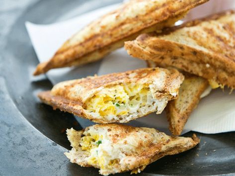 Our 28 best toasties | Women's Weekly Food Breakfast Toastie, Ham And Cheese Toastie, Toasted Sandwich Recipes, Sandwich Maker Recipes, Sandwich Press, Winter Lunch, Croque Madame, Toast Sandwich, Whats For Lunch