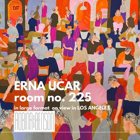 Erna Ucar has been a favorite at the Other Art Fair for years , having had sold out shows at every appearance. Erna Created a very special piece, her largest format yet 67" x 87" with bold colors and her signature figures emphasized in the fauvist style and a construction free from 2-dimensional perspective.nature style of painting . This piece ROOM 225 along with 5 other pieces of varying sizes are on view @robinabenson SHOWROOM 8311 Melrose Ave Los Angeles, CA 90069 HOURS Mon-Fri: 10am... The Other Art Fair, Nature Style, Large Format, Art Fair, Bold Colors, Showroom, Angeles, Quick Saves, Color