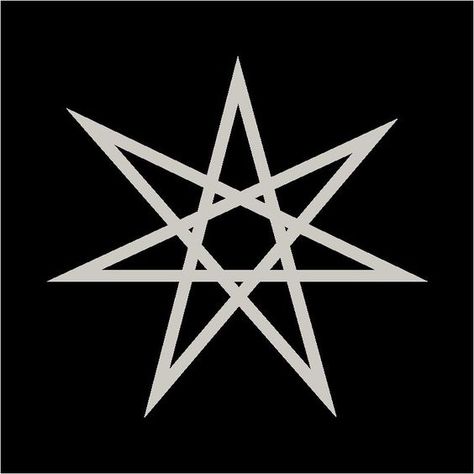 Star Symbolism, Seven Pointed Star, Midnight Mayhem, 7 Pointed Star, Star Tattoo Meaning, Tattoos And Their Meanings, Dog Poems, Retro Tattoos, Occult Books