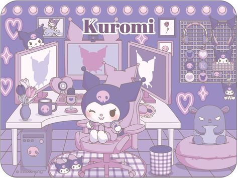 Sanrio Purple Wallpapers Kuromi Room, Wallpaper Sanrio, Purple Wallpapers, My Melody Wallpaper, Western Wallpaper Iphone, Pc Accessories, Cute Laptop Wallpaper, Iphone Wallpaper Kawaii, Cute Galaxy Wallpaper