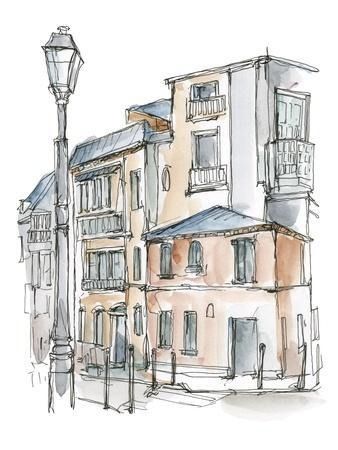 Ethan Harper Drawings and Paintings, Framed Artwork, Canvases, & Wall Art - Buy Online | Art.com Voyage Sketchbook, Watercolor Travel, Travel Sketchbook, Urban Sketching, Fine Arts Posters, Big Canvas Art, Architecture Drawing, Trademark Fine Art, Canvas Print Wall