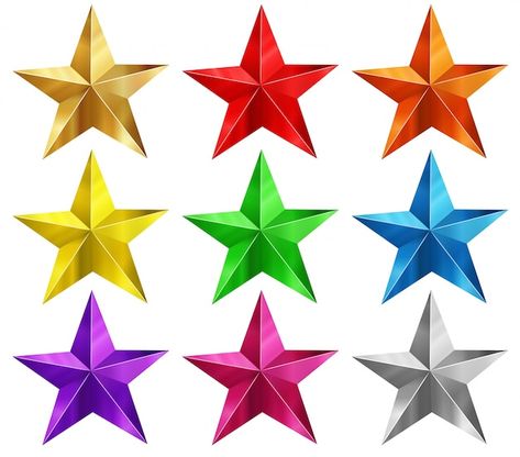 Stars in nine different colors | Premium Vector #Freepik #vector #blue-star #red-star #gold-star #clip-art Pink Star Background, Orange Pink Color, Shingle Colors, Star Background, Baby Themes, Color Vector, Colour Star, Pink Stars, Seamless Pattern Vector