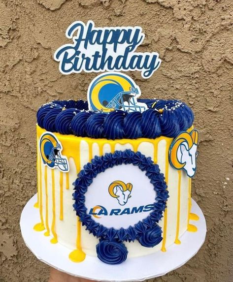 Rams Cake, Baby Birthday Decorations, Blue Cakes, Boy Party, Yellow And Blue, Baby Birthday, Cake Ideas, Birthday Decorations, Ram