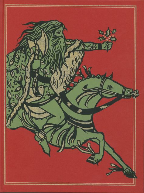 Arthurian Art, Gawain And The Green Knight, Knights Tale, Simon Armitage, Medieval Illustration, Sir Gawain, The Green Knight, Holly King, Epping Forest