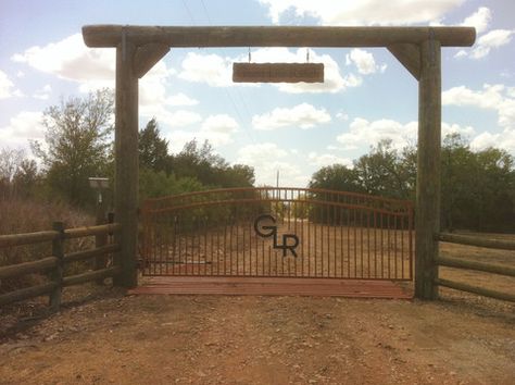 hill country fence ideas | Custom Gates & Entrys Farm Goals, Ranch Entrance Ideas, Gated Driveway, Farm Gates, Ranch Fencing, Farm Entrance, Ranch Gates, Ranch Ideas, Country Fences