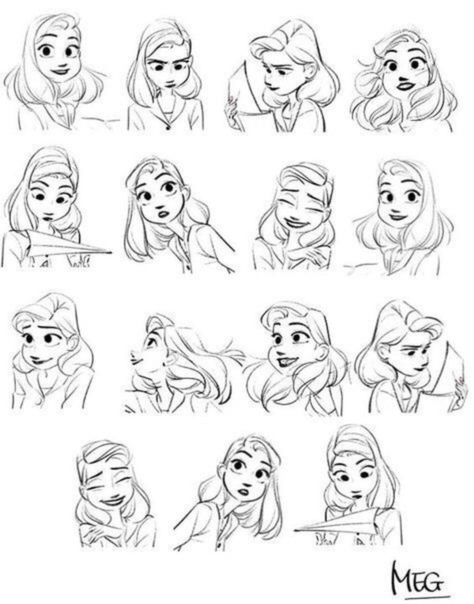 How To Draw Cartoon Eyes And Face Disney Expressions, Disney Style Drawing, Concept Art Landscape, Expression Sheet, Different Expressions, Blond Amsterdam, Cartoon Eyes, Disney Concept Art, Drawing Faces