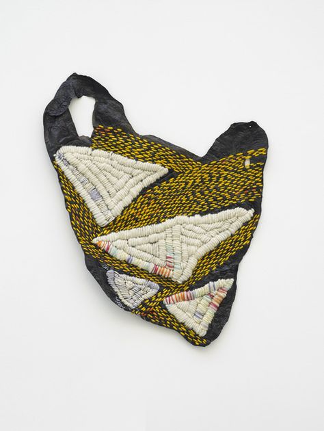 Josh Blackwell, ‘Plastic Basket (Irukandji),’ 2013 Josh Blackwell, Waste Art, Textile Inspiration, Plastic Basket, Textile Fiber Art, February 22, Embroidered Bag, Embroidery Inspiration, Textile Artists