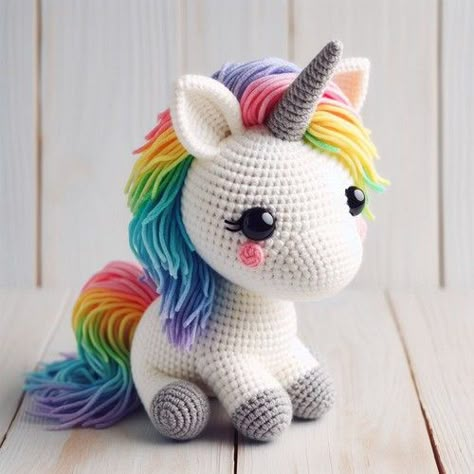 Free Crochet Unicorn Amigurumi Pattern Raverly Patterns Crochet, Small Unicorn Crochet Pattern Free, Easy Crochet Unicorn, Mini Unicorn Crochet Pattern Free, Free Unicorn Crochet Pattern, Unicorn Crochet Pattern Free, Unicorn Amigurumi Free Pattern, Crocheted Unicorn, Crochet Unicorn Pattern Free