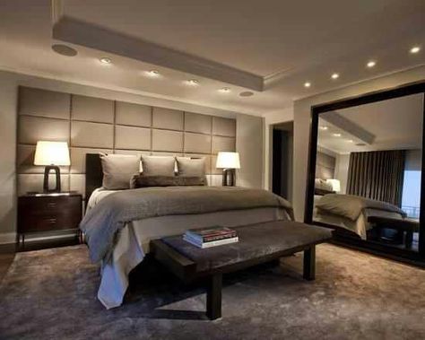 Sexiest bedroom....LOVE the mirror! So Hott!!! Calm Bedroom Design, Elegant Bedrooms, Dramatic Bedroom, Bedroom Designs For Couples, Bedroom Elegant, Masculine Bedroom, Calming Bedroom, Luxury Bedroom Master, Elegant Bedroom