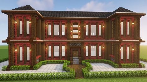 Mansion In Minecraft, Mansion Minecraft, Minecraft Build Hacks, Minecraft Modern City, Minecraft Mansion, Minecraft Modern, Wooden Man, A Mansion, Be Simple