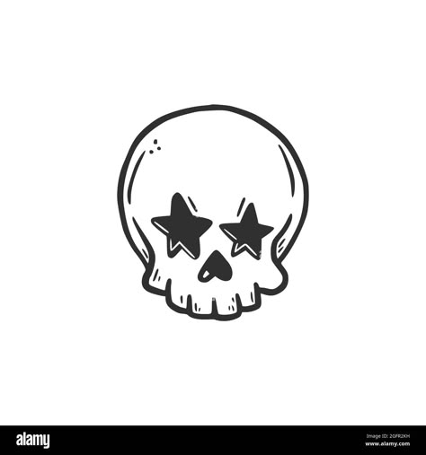 Noah Tattoo Ideas, Simple Skull Drawing, Eyes Doodle, Easy Skull Drawings, Small Skull Tattoo, Drawn Skull, Skull Drawings, Skull Icon, Simple Skull