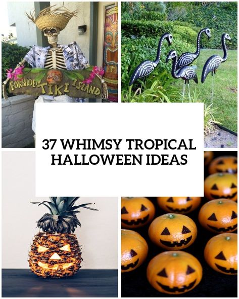 Spooky Tiki, Beachy Halloween, Halloween Work Party, Tropical Halloween, Summerween Party, Haunted Island, Spooky Island, Surfer Decor, Island Party