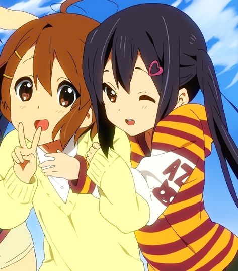 Yui X Azusa, Matching Pfps Discord, Azusa Yui, Azusa K On, Cute Anime Profile, Pfps Discord, Best Friends Cute, K-on Icons, Azusa Nakano