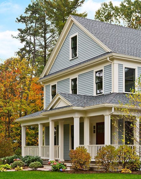 The Best Weekly Cleaning Schedule We’ve Tried – PureWow New England Exterior, Best Exterior Paint Colors, Benjamin Moore Exterior, Colonial House Exteriors, Best Exterior Paint, Exterior House Paint Color Combinations, Exterior House Color, Colonial Exterior, Cottage Exterior