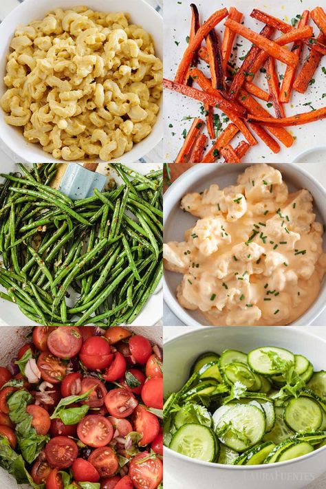 Family Friendly Sides for Rotisserie Chicken | Laura Fuentes Rotisserie Chicken Side Dishes, Sides For Rotisserie Chicken, Rotisserie Chicken Sides, Chicken Side Dishes, Spicy Guacamole Recipe, Quick Mac And Cheese, Roast Frozen Broccoli, Spicy Green Beans, Sides For Chicken