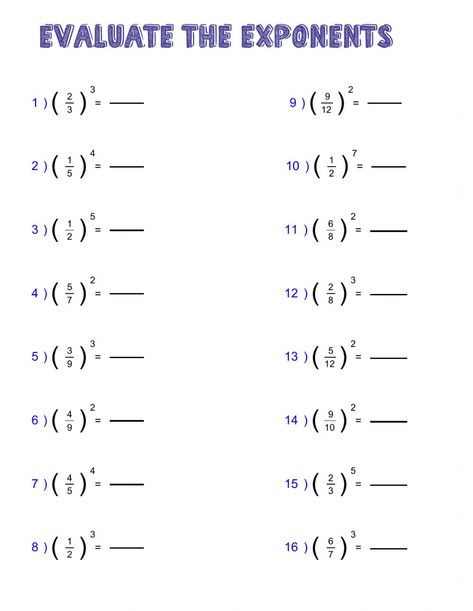 Negative Exponents, Kinds Of Sentences, Exponent Worksheets, Classroom Preparation, Main Verbs, School Material, Types Of Sentences, Algebra Worksheets, Grade Spelling