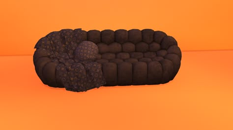 SIMS 4 - The Bubble Sofa (Fixed) | Inner City Simmer on Patreon Sims 4 Black Decor Cc, Sims 4 Alpha Cc Furniture Living Room, Sims 4 Alpha Cc Furniture, Sims 4 Sofa, Sim4 Mods, Bubble Sofa, Blanket And Pillow, Sims Baby, Sims 4 Black Hair