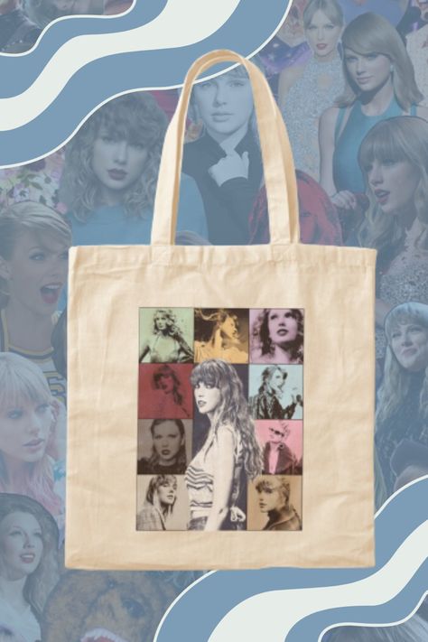 Room Ideas Downtown, Taylor Swift Bag, Taylor Swift Eras Tour Concert, Eras Concert, Merch Aesthetic, Pins Diy, Upcycled Bag, Summer Tote Bags, Taylor Swift Eras Tour