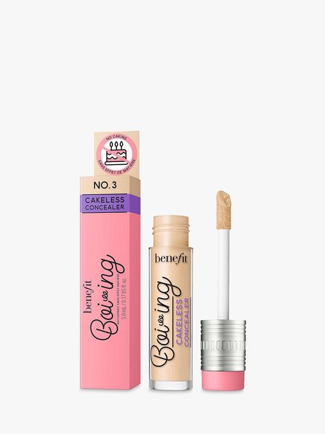 Benefit Boi-ing Cakeless Liquid Concealer at John Lewis & Partners Benefit Concealer, Dark Undereye, High Coverage Concealer, Full Coverage Makeup, Makeup Coverage, Alat Makeup, Beauty Haul, Concealer Shades, Liquid Makeup