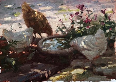 Bill Farnsworth on Instagram: “Small study inspired by my recent trip to Nashville Indiana. 6x9ish.” Nashville Indiana, Small Study, Chickens And Roosters, Nashville, Indiana, On Instagram, Instagram