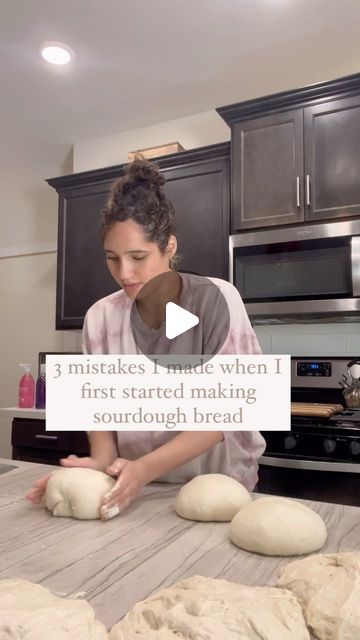 Sourdough by Deonna on Instagram: "When I first started my sourdough bread-making adventure, I dove in headfirst without fully understanding the process. As I started making more than one loaf at a time, I quickly realized my missteps and learned lessons along the way. Here are three mistakes I made and lessons they taught me:  1️⃣ Mistake: Waiting until my dough reached 50% bulk fermentation. 🌟This was a big one! I waited every time until my dough doubled. Sometimes my bread turned out good and sometimes I had over proofed dough and flat loaves. This is when I learned dough temp. matters and depending what temperature it’s at depends on how much you let it rise.   2️⃣ Mistake: Watching the clock, neglecting dough temperature. 🌟 Temperature matters! I learned that dough temperature plays Big Batch Sourdough Bread, Proofing Sourdough Bread, Shaping Sourdough Bread, Sourdough Bread Benefits, Scoring Sourdough Bread, Same Day Sourdough Bread, Making Sourdough Bread, Bread Making, Pan Bread