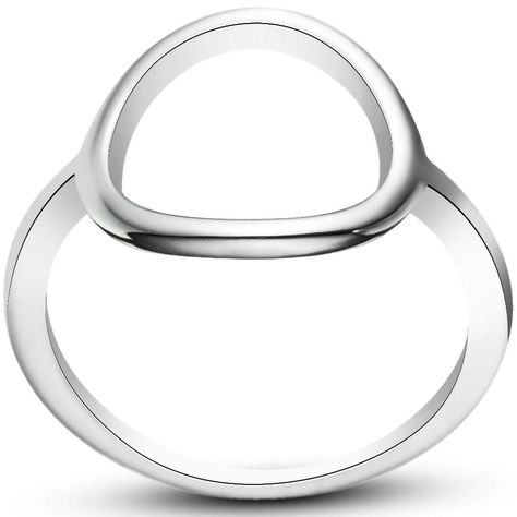 Stainless Steel Open Circle Karma Statement Promise Ring (As an Amazon Associate I earn from qualifying purchases) Promise Ring Silver, Perfect Gift For Girlfriend, Plain Bands, Everyday Rings, Finger Rings, Cute Rings, Rings Simple, Engagement Anniversary, Girls Jewelry