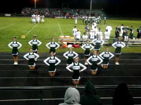 Half Time Cheer Routines, Cheer Motions, Cheer Formations, Cheer Chants, Cheer Conditioning, Peewee Cheer, Cheer Videos, Cheerleading Chants, Football Banners