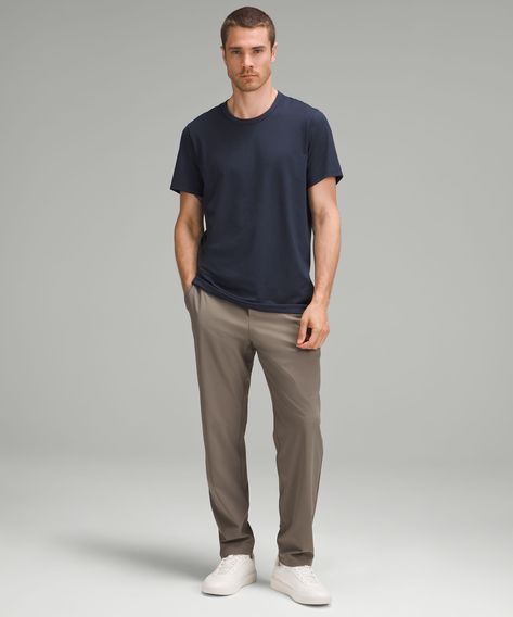 When Tech And Comfort Collide. This Wardrobe Staple Blends Cottony-Soft Fabric With Our Abrasion-Resistant Technology For A Classic Tee Thatll Last. Designed For Casual. Designed With Room In The Chest And At The Waist. More Wearing, Less Washing. This Garment Was Treated With Our No-Stink Zinc Technology To Inhibit The Growth Of Odour-Causing Bacteria On The Fabric. | lululemon Fundamental T-Shirt 3 Pack Mens Lululemon Outfit, Lulu Lemon Outfits, Team Canada, Mens Lululemon, School Team, Social Impact, Short Sleeve Shirts, Mens Short Sleeve Shirt, Shirt Outfit