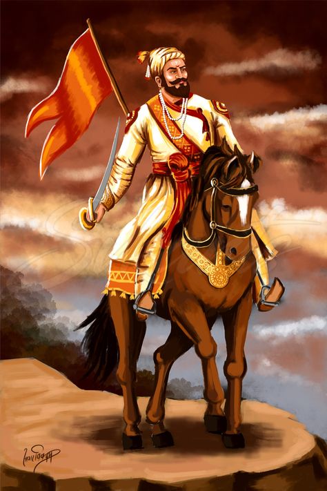 "Chhatrapati Shivaji Maharaj digital painting" Shivaji Maharaj Digital Art, Chhatrapati Shivaji Maharaj Painting, Shivaji Maharaj Painting Art, Shivaji Maharaj Aesthetic, Shivaji Painting, Chhatrapati Shivaji Maharaj Hd Wallpaper, Shivaji Maharaj Illustration, Chhatrapati Shivaji Maharaj Drawing, Saffron Flag