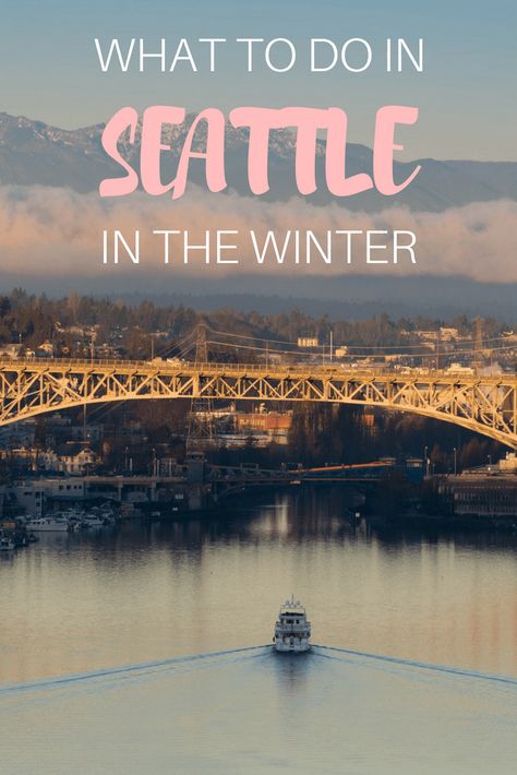 If you want to plan a trip to Seattle in the winter, this guide will show you what to do while you're there! Seattle Winter, Visiting Seattle, Seattle Travel Guide, Washington Trip, Things To Do In Seattle, Seattle Vacation, Washington State Travel, Vacations In The Us, Seattle Travel