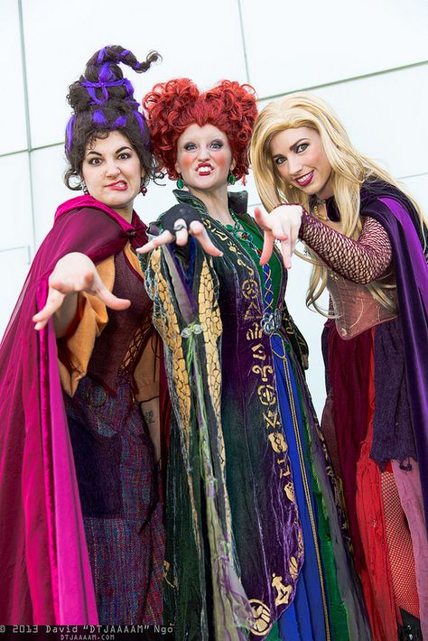 Hocus Pocus Halloween Costumes, Sarah Sanderson Costume, Hermanas Sanderson, Hocus Pocus Costume, Halloween Costumes Women Creative, Mary Sanderson, Sarah Sanderson, Winifred Sanderson, Doug Jones