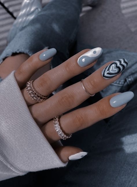 Athestic Nails, Azul Marino Aesthetic, Athletic Nails, Work Nails, Dream Nails, Nails Art, Stylish Nails, Pretty Nails, Cute Nails