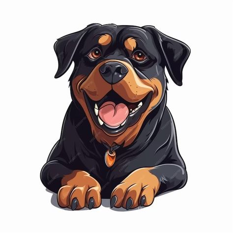 Premium Vector | Rottweiler dog vector cartoon Dog Rock Painting, Cerberus Tattoo, Tufted Rug Ideas, Rottweiler Tattoo, Dog Drawing Simple, Dog Coloring Book, Christmas Pets, Frat Coolers, Contour Lines