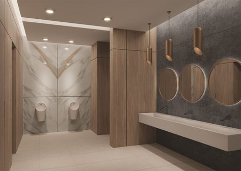 Office Bathroom Design, Public Restroom Design, Commercial Bathroom Designs, Ada Restroom, Toilet And Bathroom Design, Commercial Toilet, Toilet Tiles, Restroom Design, Public Bathrooms