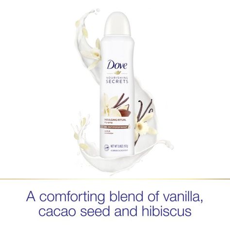 Dove Spray Deodorant, Dove Spray, Dove Nourishing Secrets, Selfcare Routine, Spray Deodorant, Deodorant For Women, Stain On Clothes, Mens Deodorant, Antiperspirant Deodorant