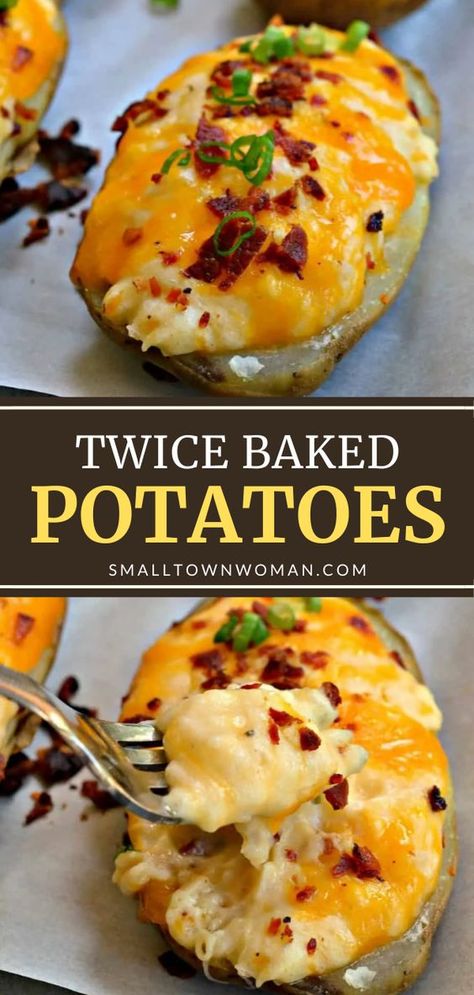 Potato Recipes Side Dishes, Chicken Healthy, Salad Pasta, Twice Baked, Twice Baked Potatoes, Healthy Dinner Recipes Chicken, Potato Side Dishes, Baked Potatoes, Health Dinner Recipes